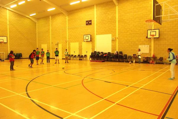 спортната зала на училището